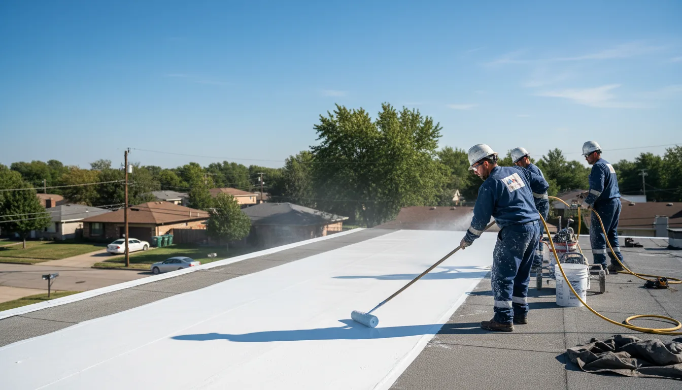 Commercial roof coating in Chisago City, MN near me